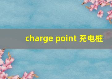 charge point 充电桩